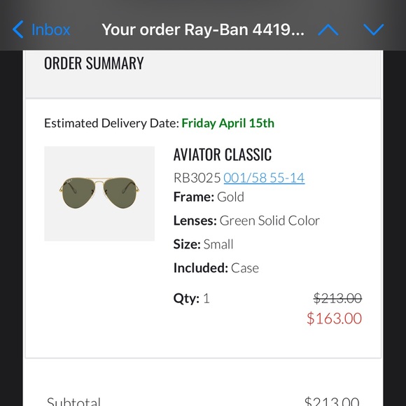 Ray Ban Aviator Classic - Picture 4 of 4